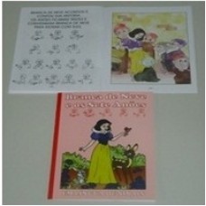 Livro de Estória Infantil em Libras Branca de Neve e Os Sete Anões