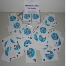 baralho de letras em braille