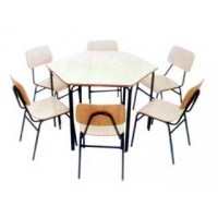 CONJUNTO BIBLIOTECA ADULTO COM 06 CADEIRAS