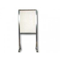FLIP CHART ALUMÍNIO C/RODÍZIO 1,74 MT ALTURA